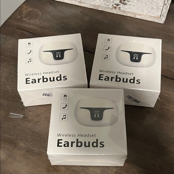 Wireless Headset Earbuds - Black
